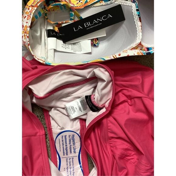 New. La Blanca floral skirted bikini. Large. Retails $169 - Picture 7 of 7